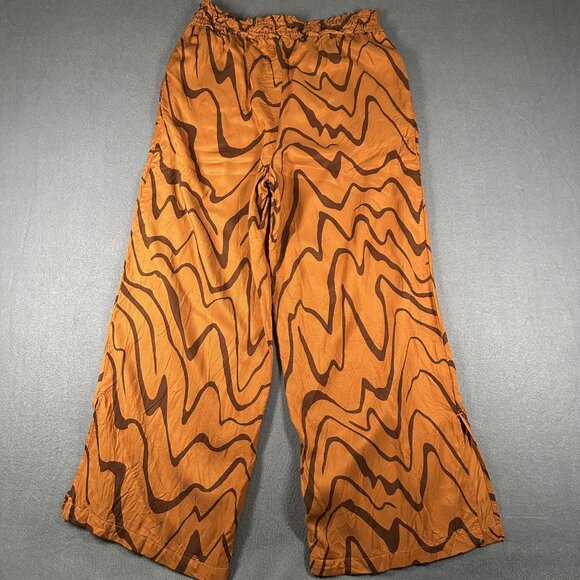 S by Anthropologie Pants Womens Small Wide Leg Pull On Zigzag Pattern Viscose - Picture 11 of 11